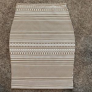 NWOT Express Pencil Striped Skirt